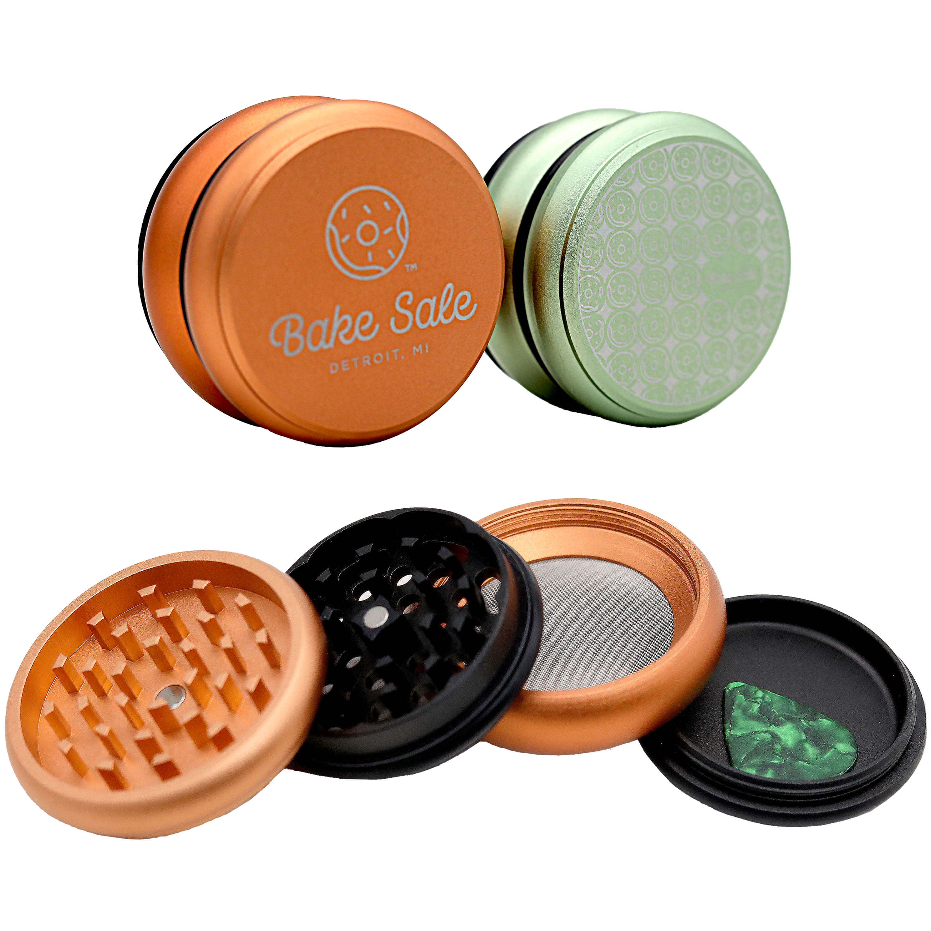 Bake Sale Aircraft Grade Cake Design 4 Part Grinder | 63mm | Assorted Design product image